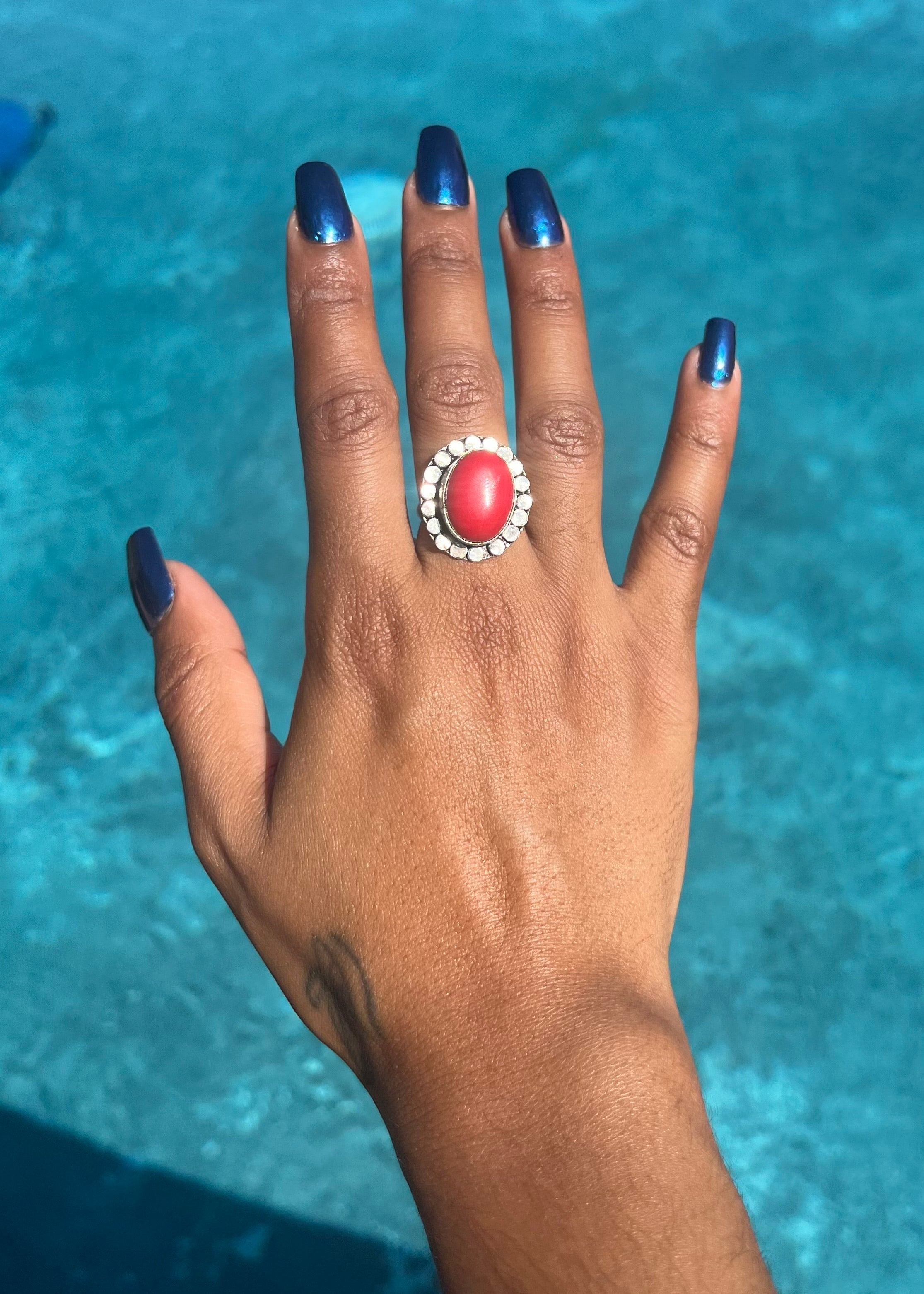 Scarlet adjustable Ring