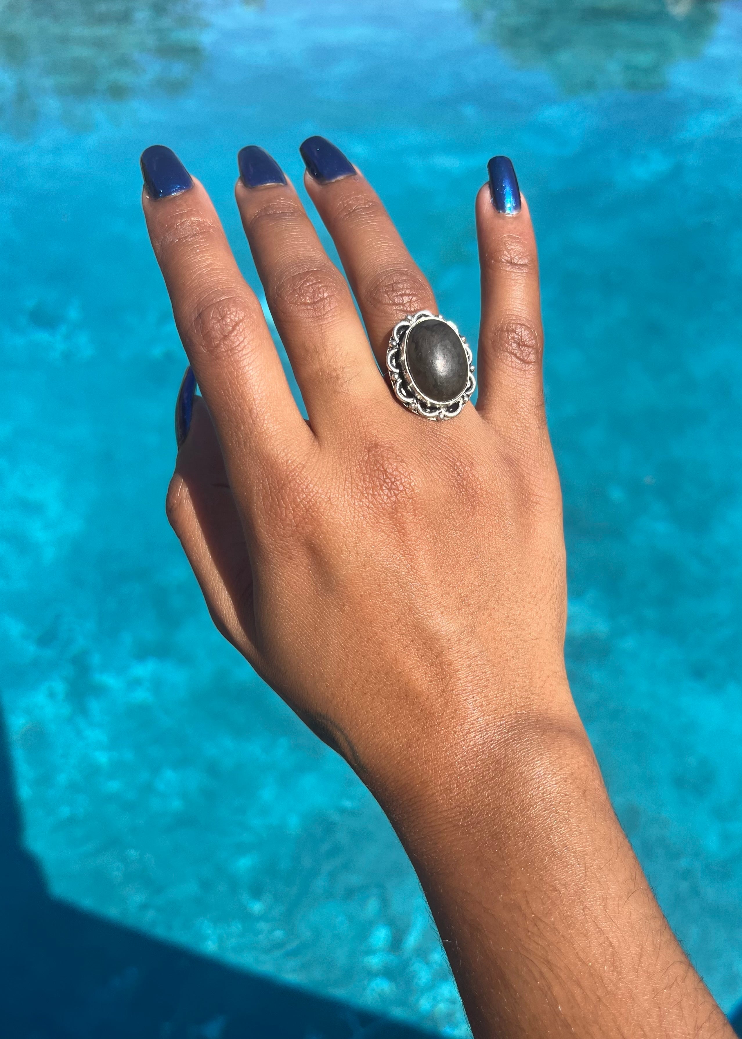 Moss adjustable Ring