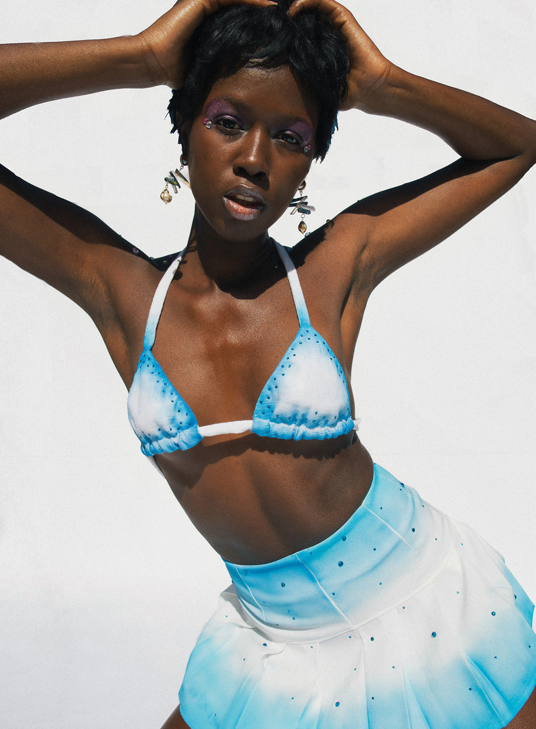 Cloud 9 Linen Bikini Top