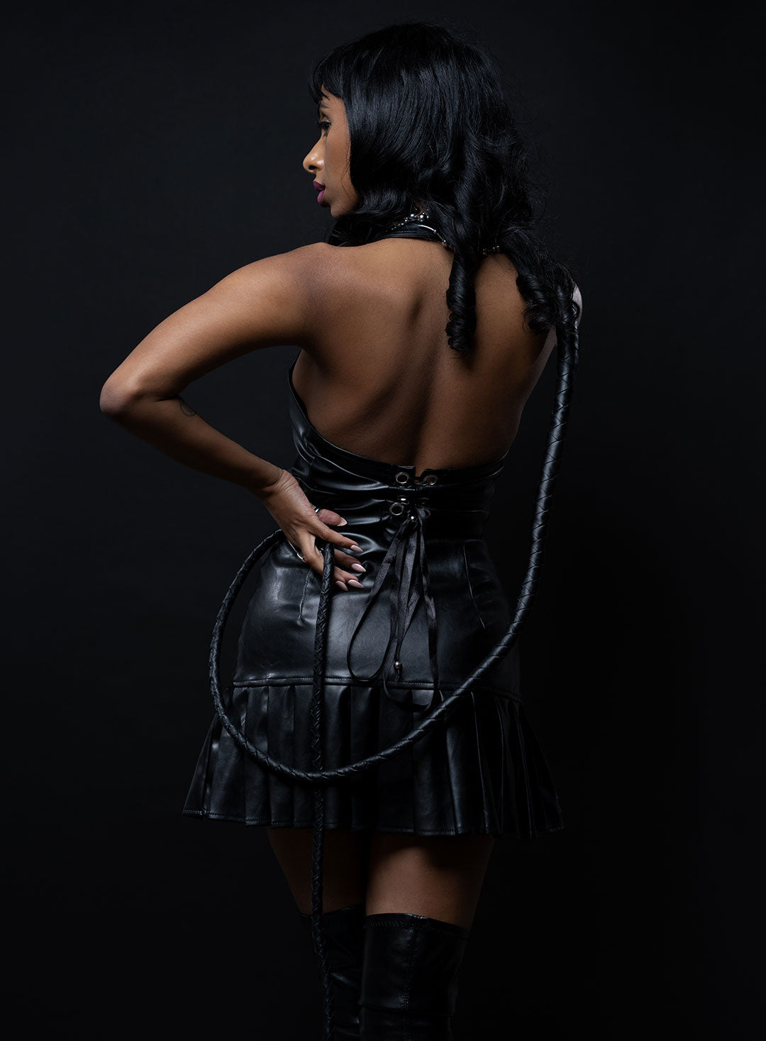 Artha Cropped Leather vest