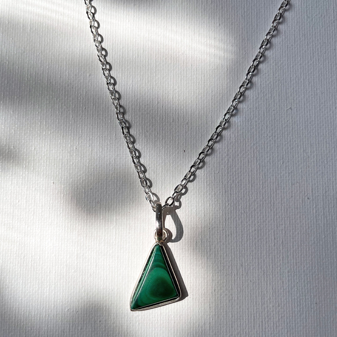 Tri Malachite Necklace